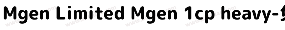 Mgen Limited Mgen 1cp heavy字体转换